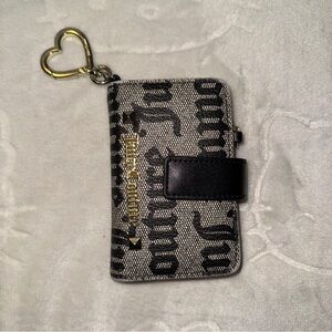 Juicy Couture Gothic Chic Black Beige Card Wallet